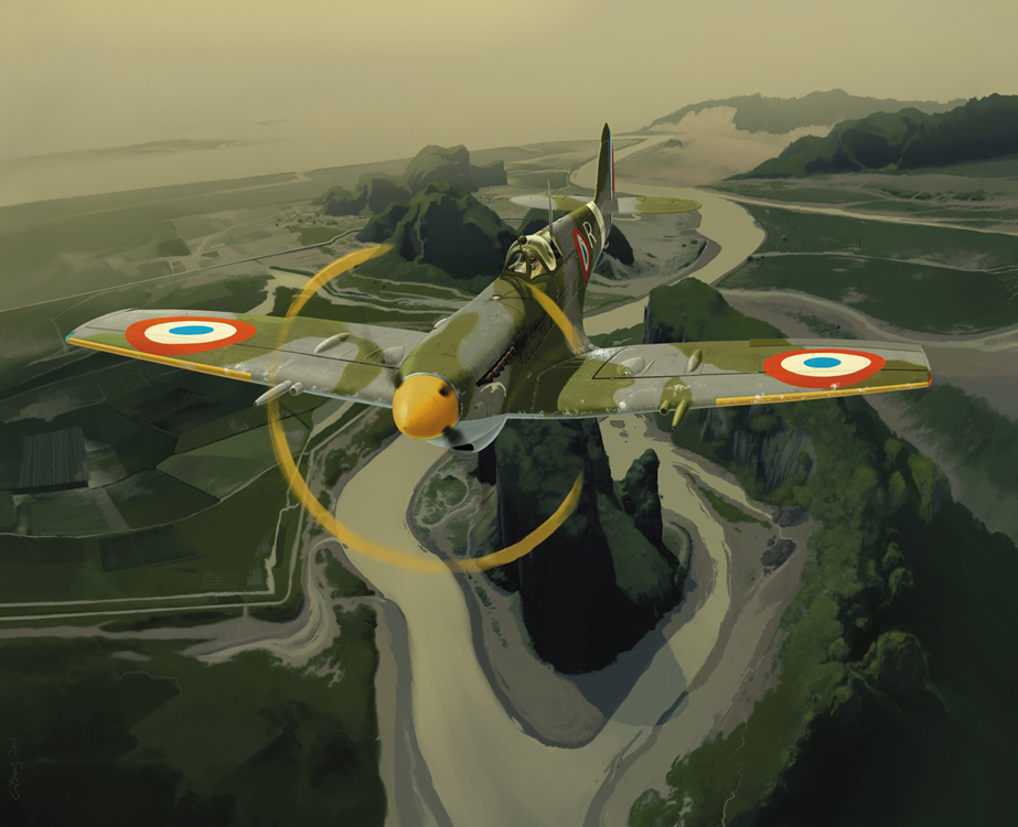 Gibelin Christophe. Истребитель Supermarine Spitfire LF Mk.IX.