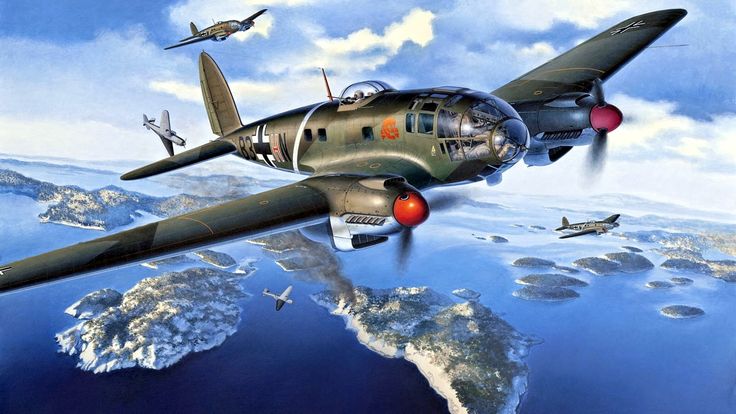 Friedl Egbert. Бомбардировщик He 111P-1.