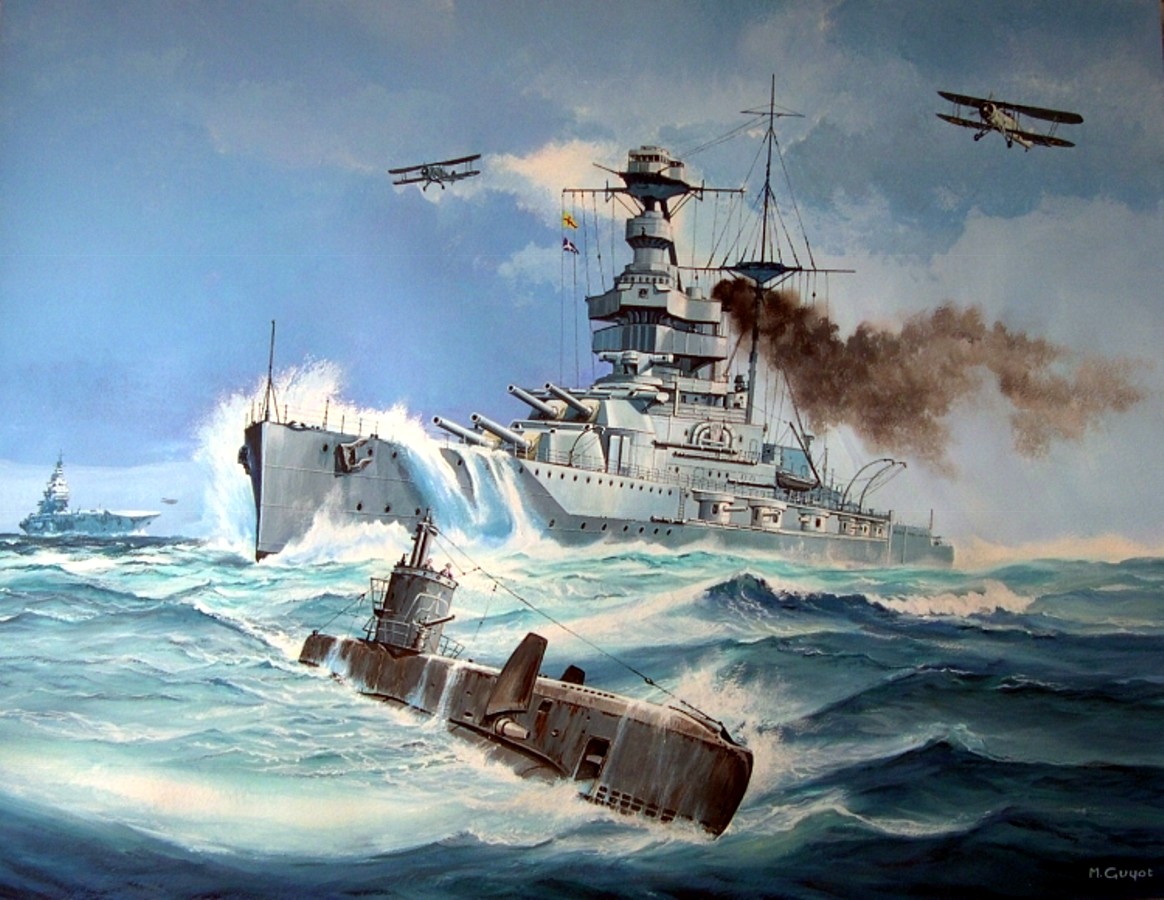 Guyot Michel. Линкор «Warspite».