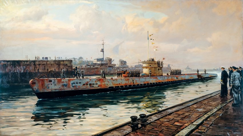 Bergen Claus. Подлодка U-37 серии IX-А.