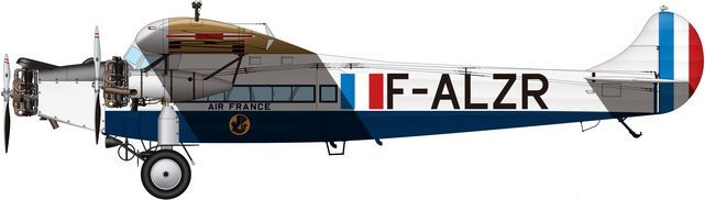 Tilley Pierre-André. Военно-пассажирский самолет Fokker FVIIb 3m.