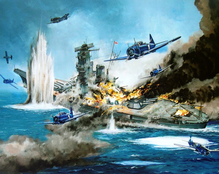 Guyot Michel. Гибель линкора «Yamato».
