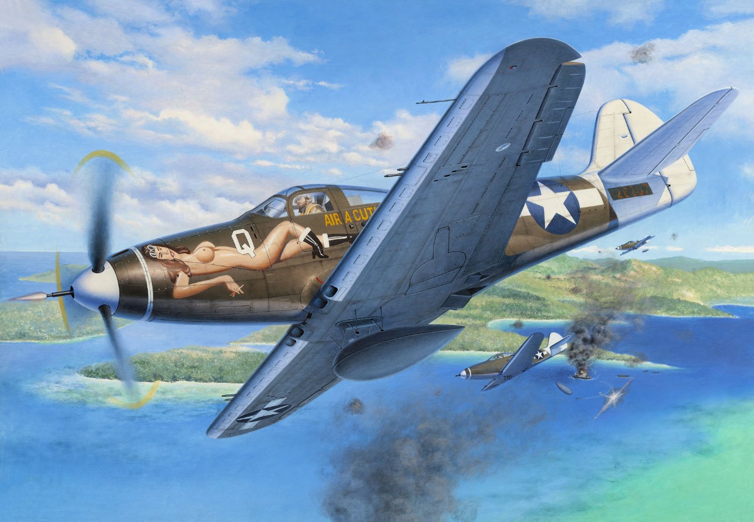 Friedl Egbert. Истребитель P-39D Airacobra.