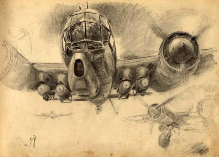 Liska Hans. Бомбардировщик Ju-88.