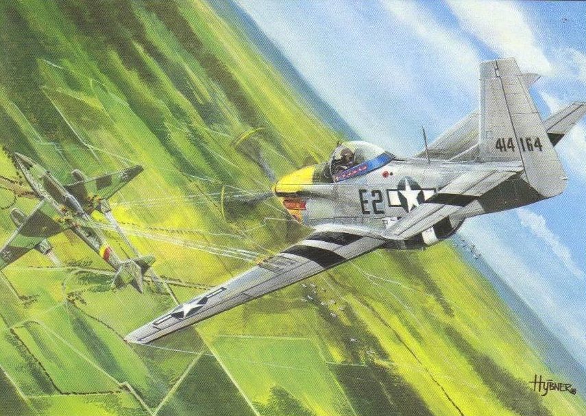 Hybner Gustav. Истребитель Mustang P-51D.