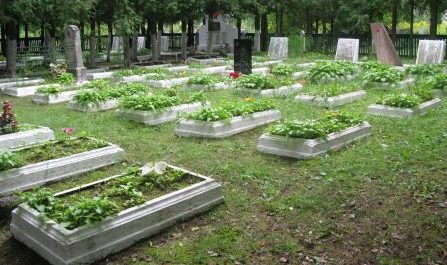 г. Даугавпилс. Воинское кладбище по улице Брянскас, где похоронено 237 воинов, в т.ч. 74 неизвестных, погибших в годы Великой Отечественной войны или вскоре после неё. 