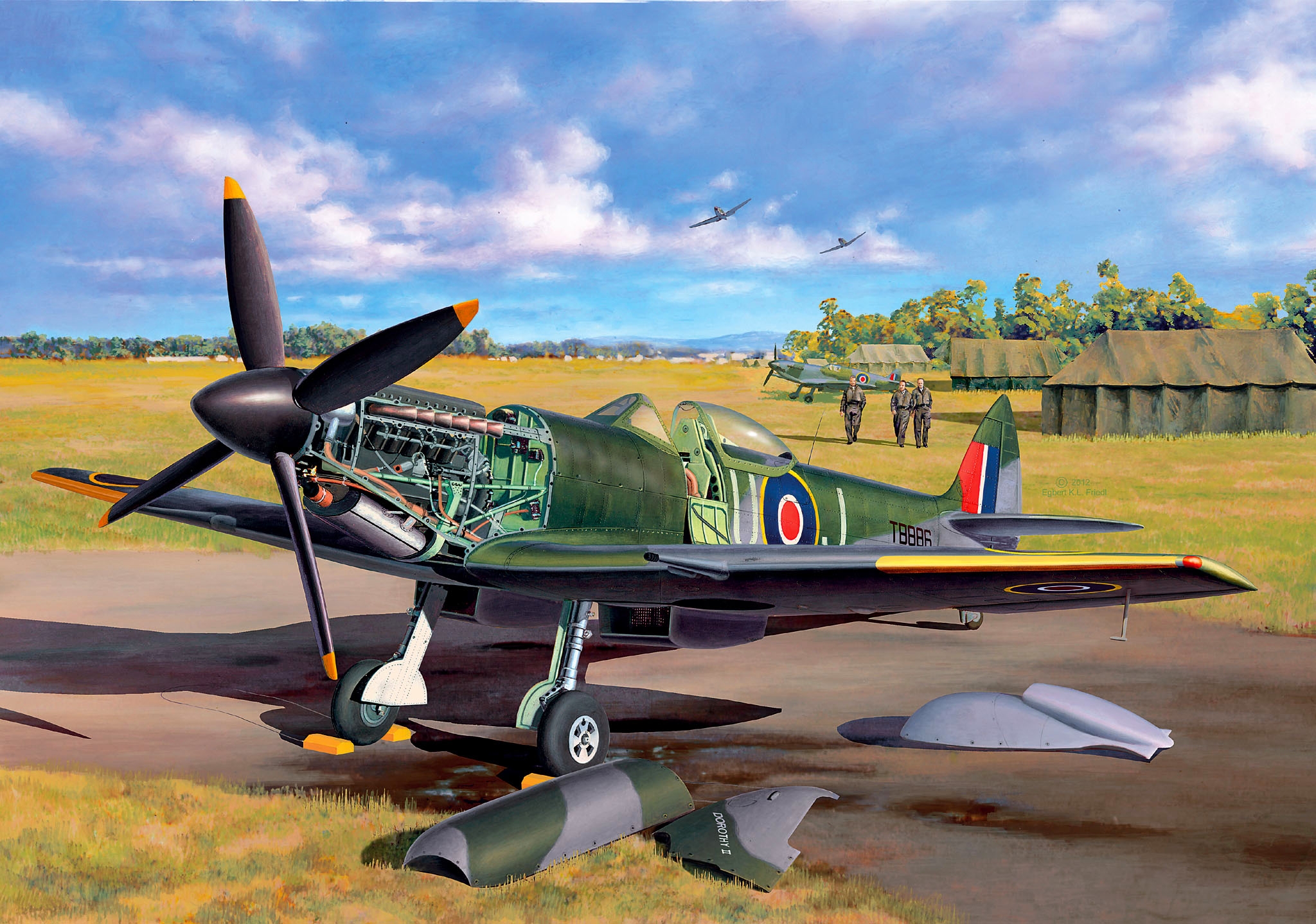 Friedl Egbert. Истребитель Supermarine Spitfire Mk.XVI.