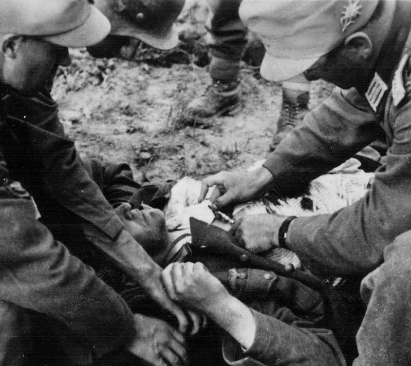 Раненный. Восточный фронт. 1941 г.