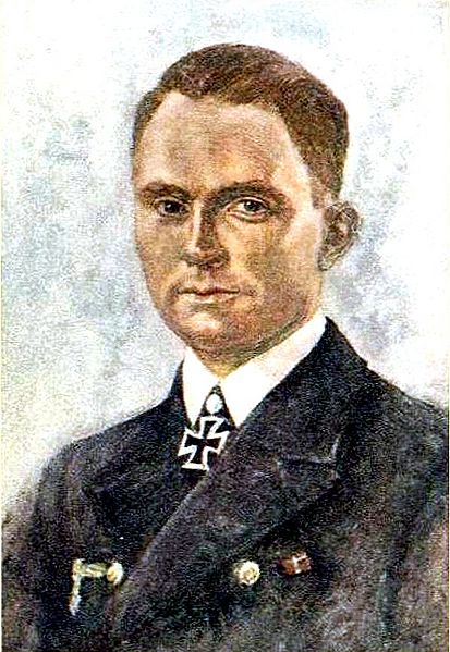 Oskar Graf. Портрет Günther Prien.