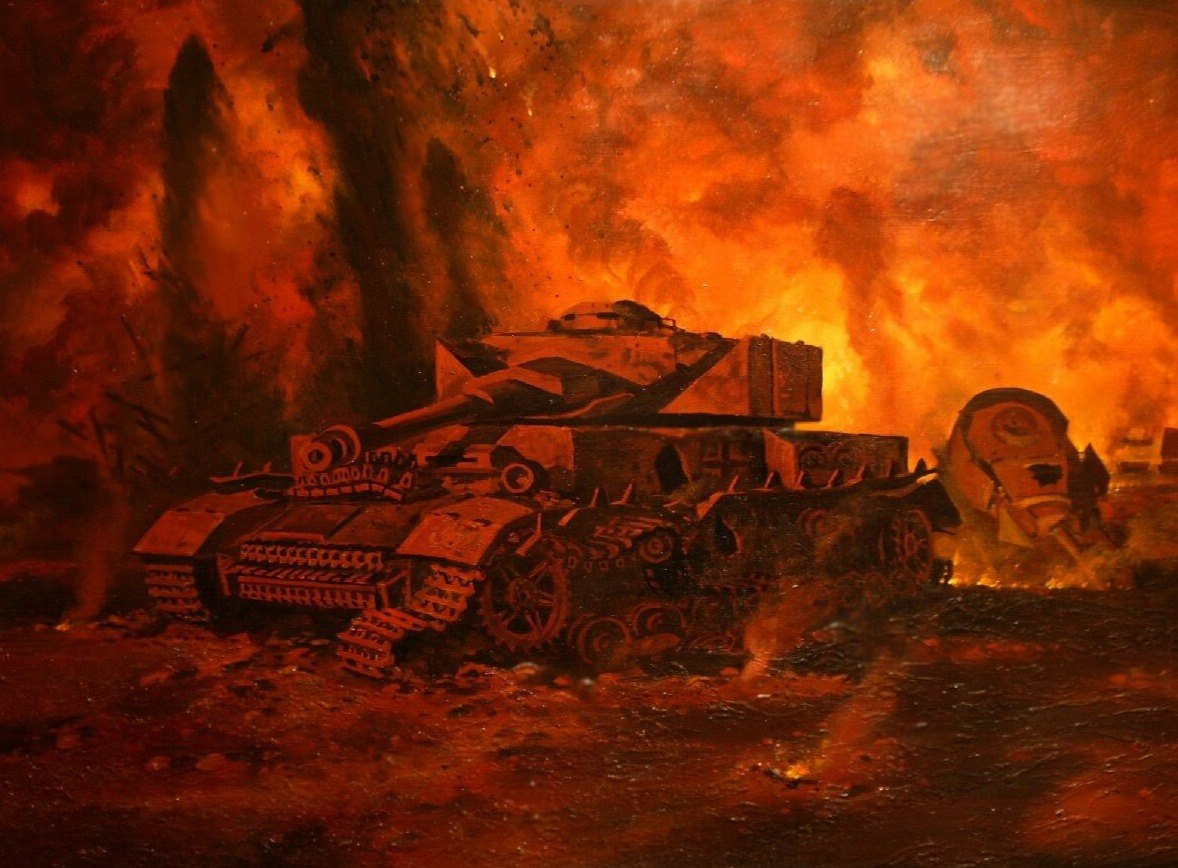 Баранов Павел. Разбитый танк.