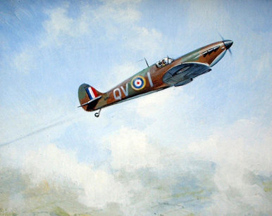 Davies Roland. Истребитель Spitfire Mk I.