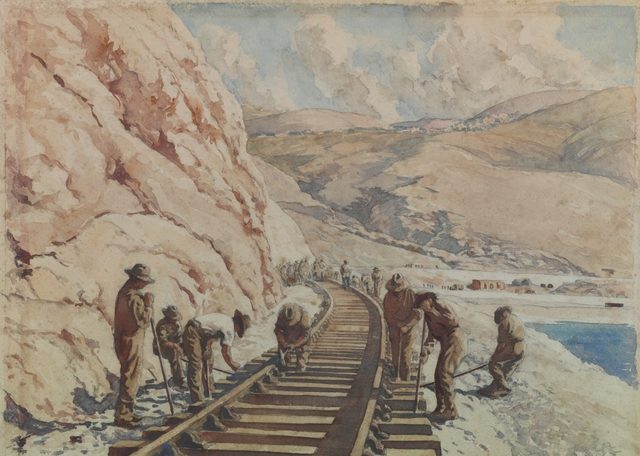 Emery James. Строительство железной дороги в Ливане.
