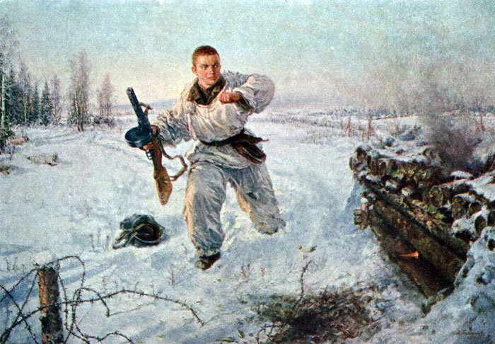 Памфилов Владимир. Александр Матросов. 23 февраля 1943.