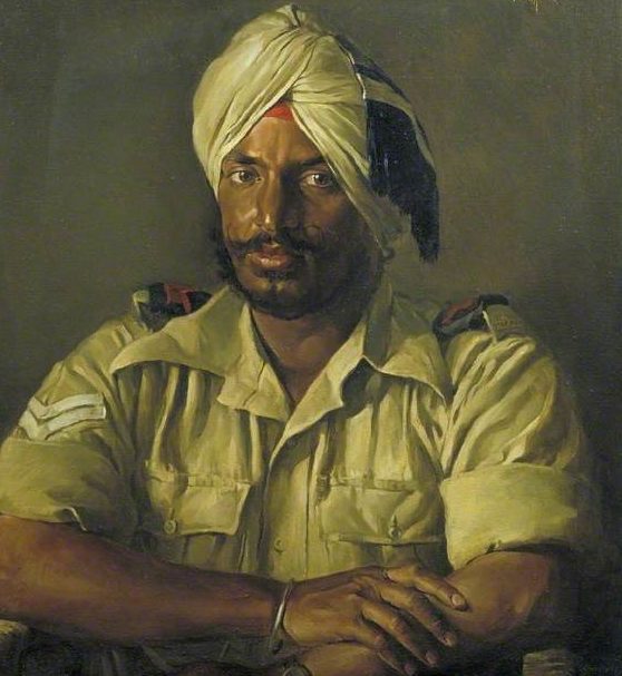Berry John. Индийский военнослужащий Sikh-Atma Singh.