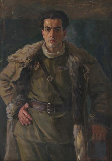Овчинников Николай. Портрет гвардии капитана Бабушкина.