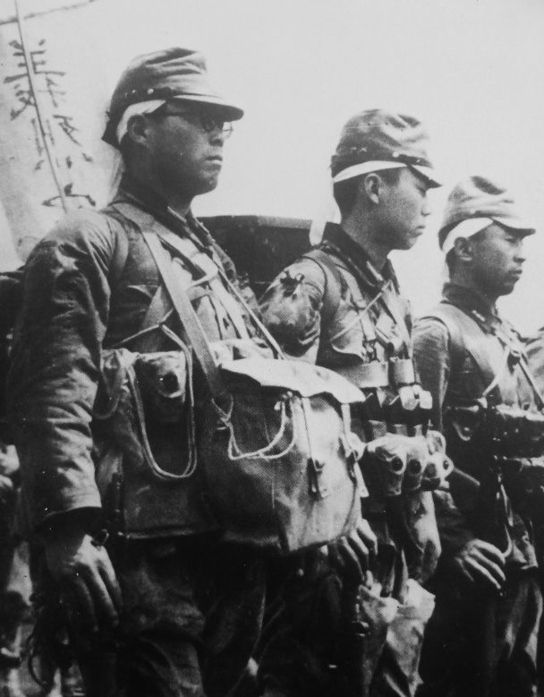 Десантники «Гирецу кутейтай» на острове Кюсю. Май, 1945 г. 