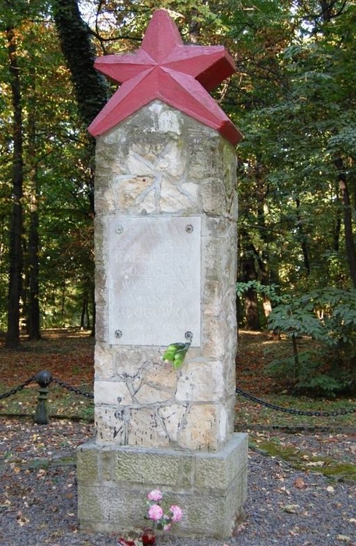 г. Глогувек, Прудницкий повят. Памятник погибшим воинам, установлен в городском парке возле замка.