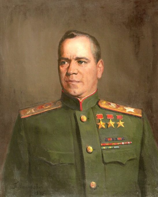 Мальков Павел. Портрет маршала Г.К. Жукова.