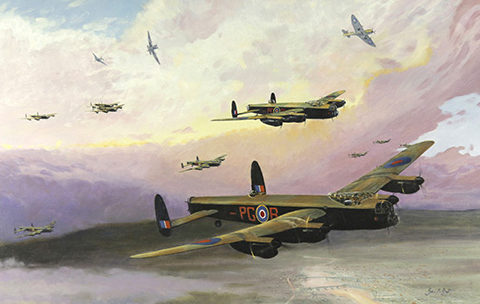 Boyd John. Сопровождение бомбардировщиков «Lancasters».