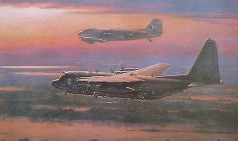 Wong Ronald. Транспортные самолеты C-130 и DC-3.