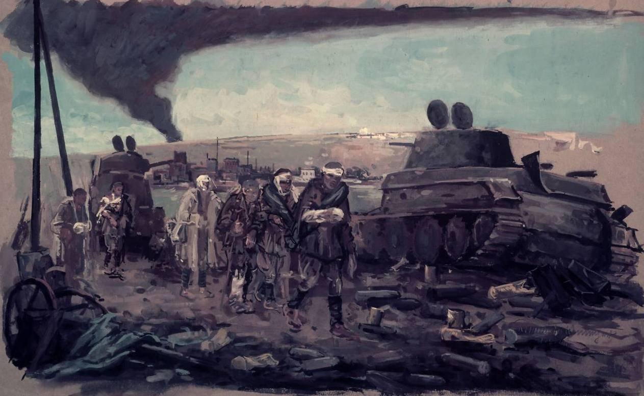 Фельдмейер Роман. Раненые под Смоленском. 1941 год.