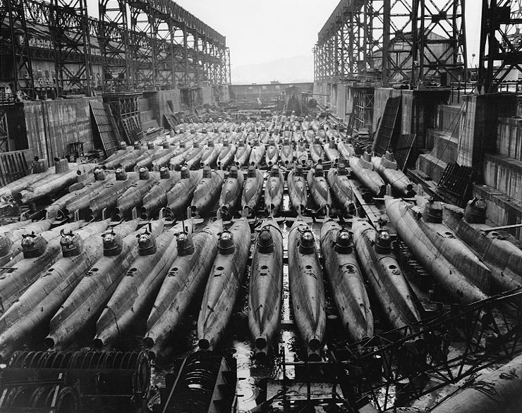 Подводные лодки типа «Корю». 1945 г.