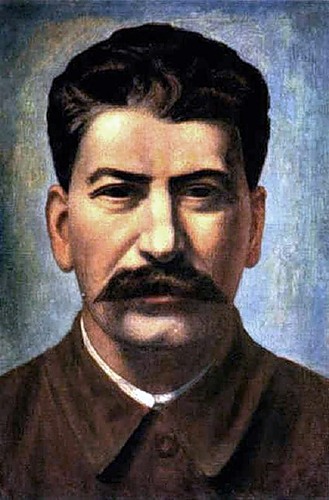 Филонов Павел. Портрет Сталина.