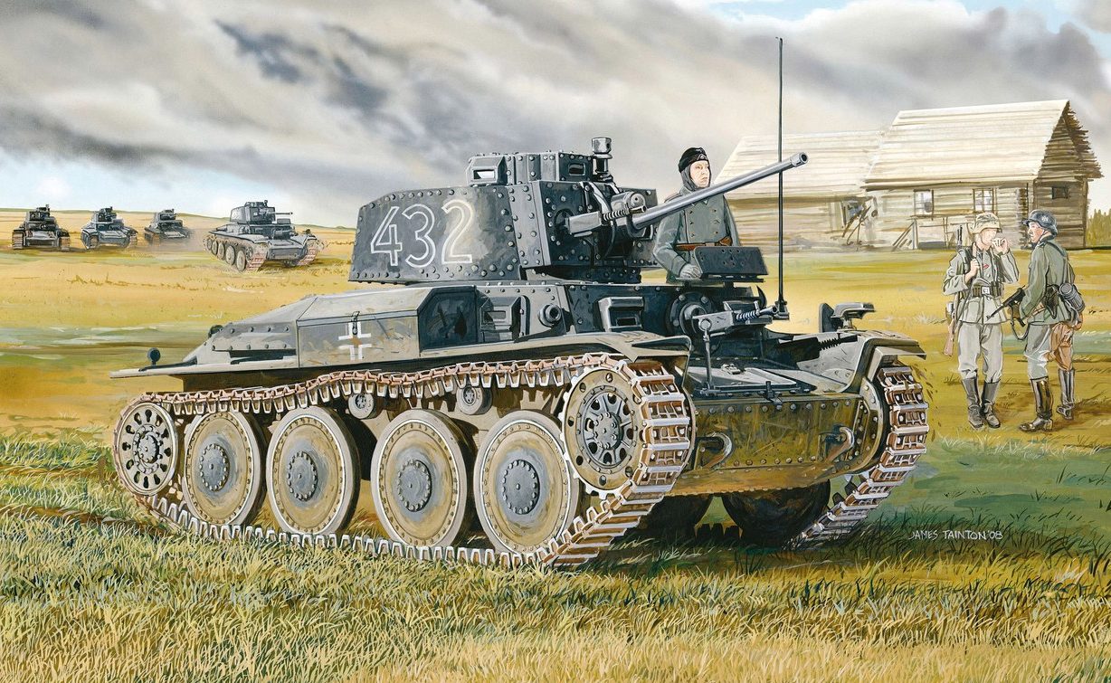 Tainton James. Танк Pz.Kpfw.38(t) Ausf. E.
