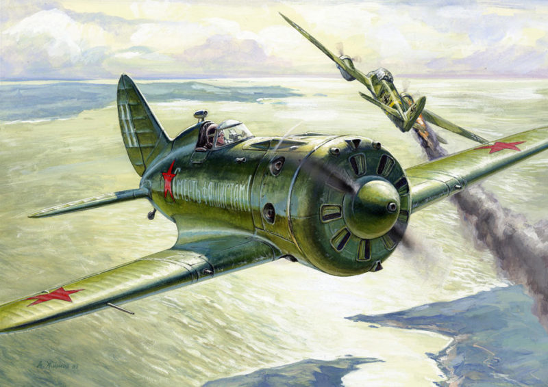 Жирнов Андрей. Истребитель И-16 тип 24 Б.
