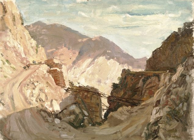 Dargie William. Разрушенный мост у Delphi.