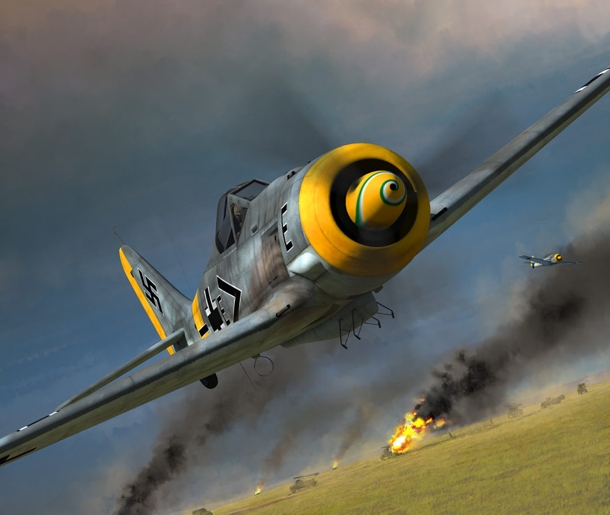 Boucher Jerry. Атака Fw-190F.