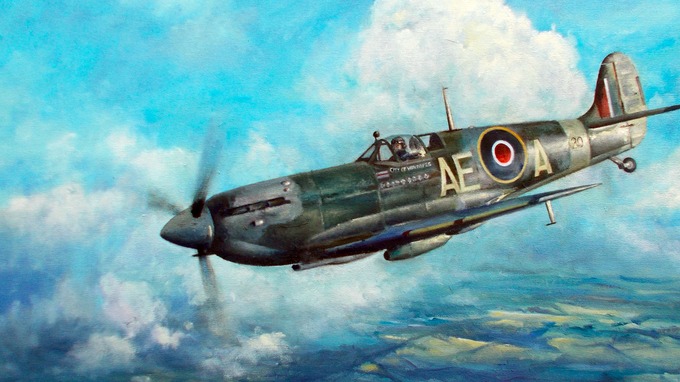 Bleasby Martin. Истребитель Supermarine Spitfire.