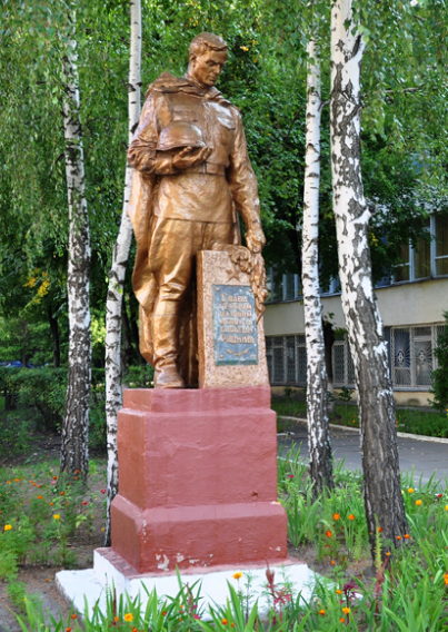 Памятник по улице Виктора Жолудева 6г, установленный во дворе средней школы №223 в честь защитников и освободителей города.