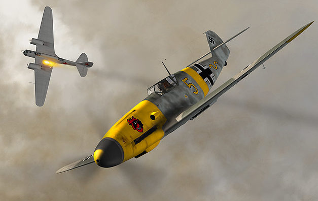 Boucher Jerry. Истребитель Bf-109F-2.