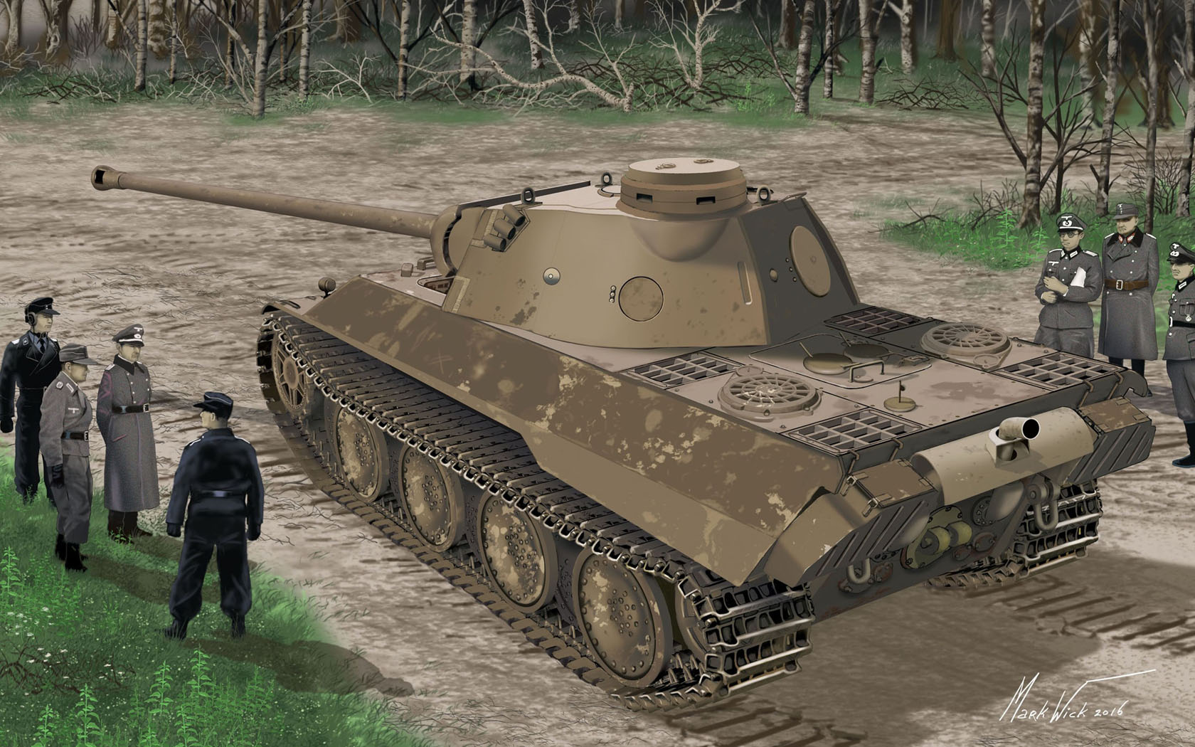 Петелин Валерий. Танк Panther Ausf. D.