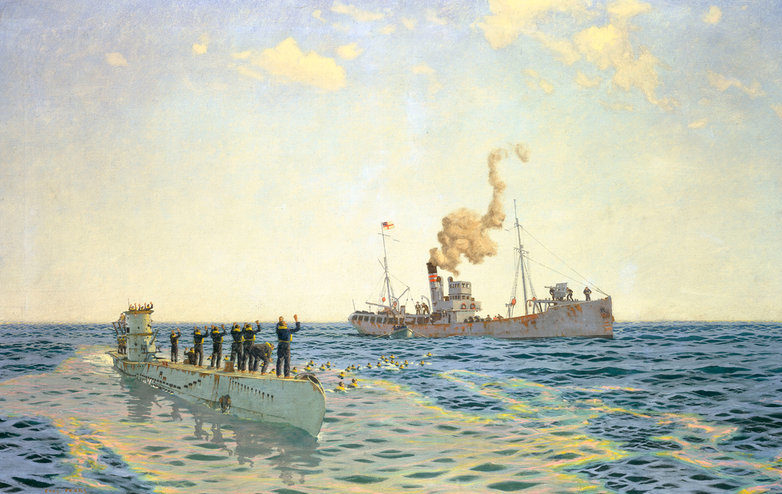 Wilkinson Norman. Пленение экипажа подлодки U-111.