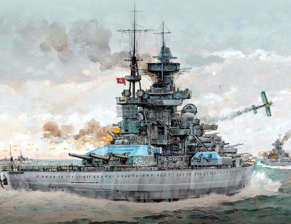 Wright Paul. Линкор «Scharnhorst».
