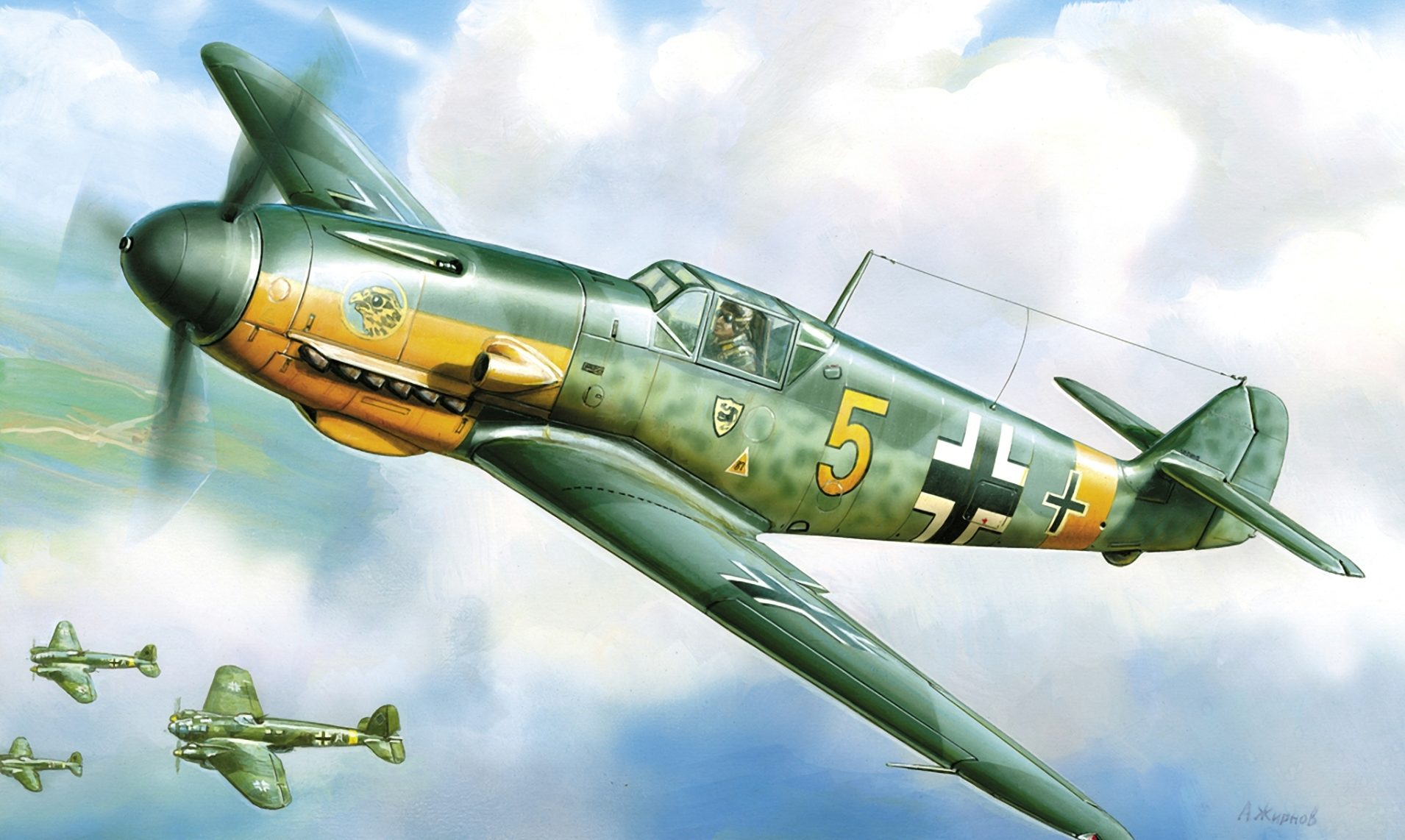 Жирнов Андрей. Истребитель Messerschmitt Bf-109.