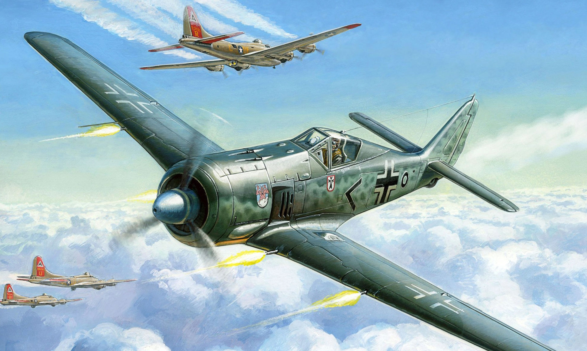 Жирнов Андрей. Истребитель Focke-Wulf Fw-190A-4.