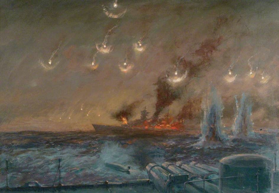 Cobb Charles David. Гибель линкора «Scharnhorst».