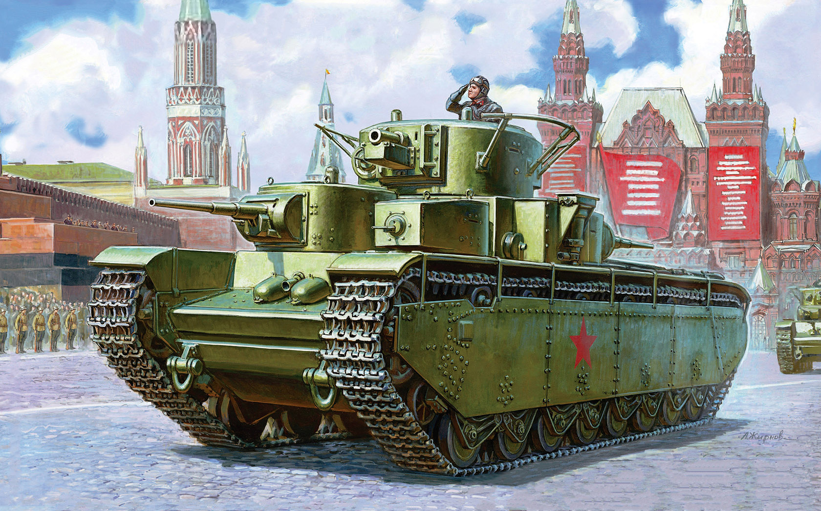 Жирнов Андрей. Тяжелый танк Т-35.