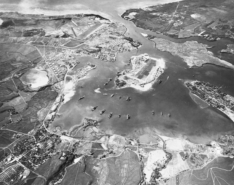 Вид на Перл-Харбор. 30 октября 1941 г.