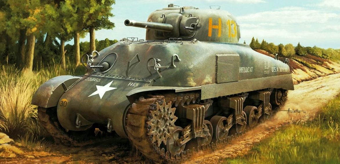 Auletta Vincenzo. Танки Sherman M4A1.
