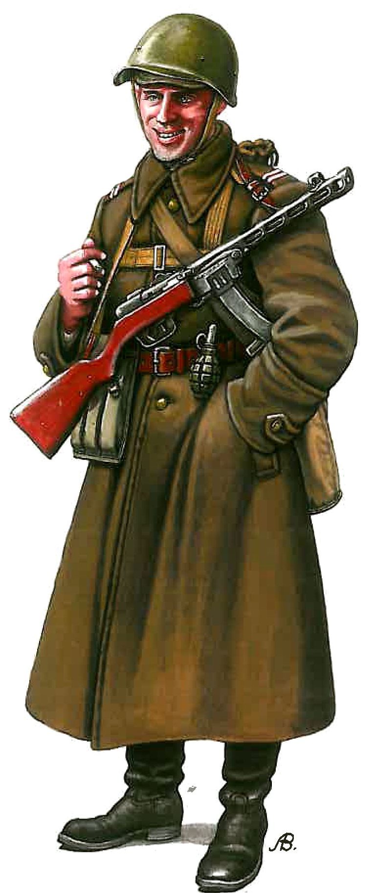 Bulczynki Arnold. Польские пехотинцы.