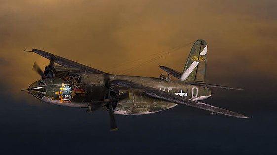 Jackson Dale. Бомбардировщик Б-26 Marauder.