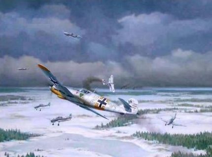 Laurier Jim. Взлет истребителей Bf-109.