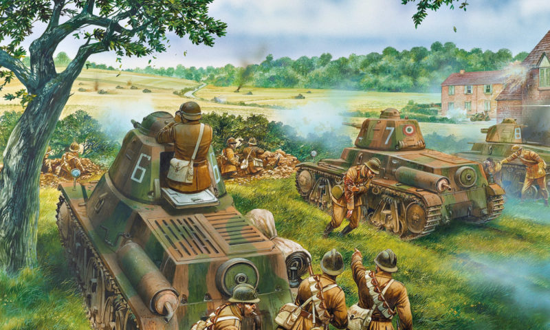 Dennis Peter. Французы отражают танковую атаку.