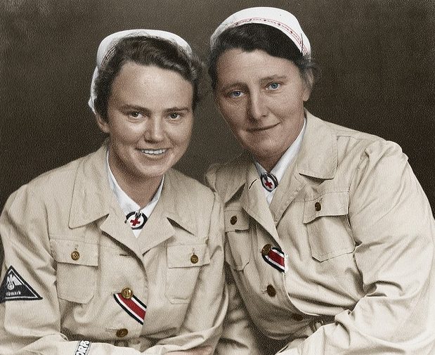 Женщины служащие Германского Красного Креста.