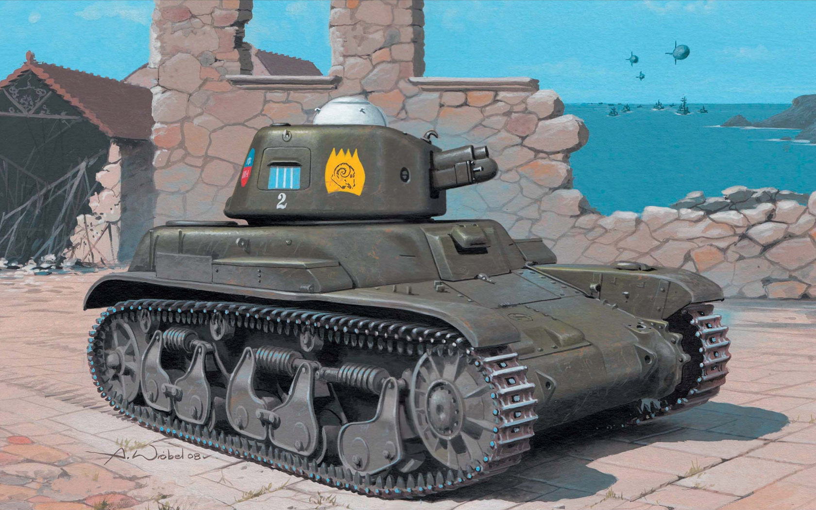 Wróbel Arkadiusz. Танк Renault R-35.