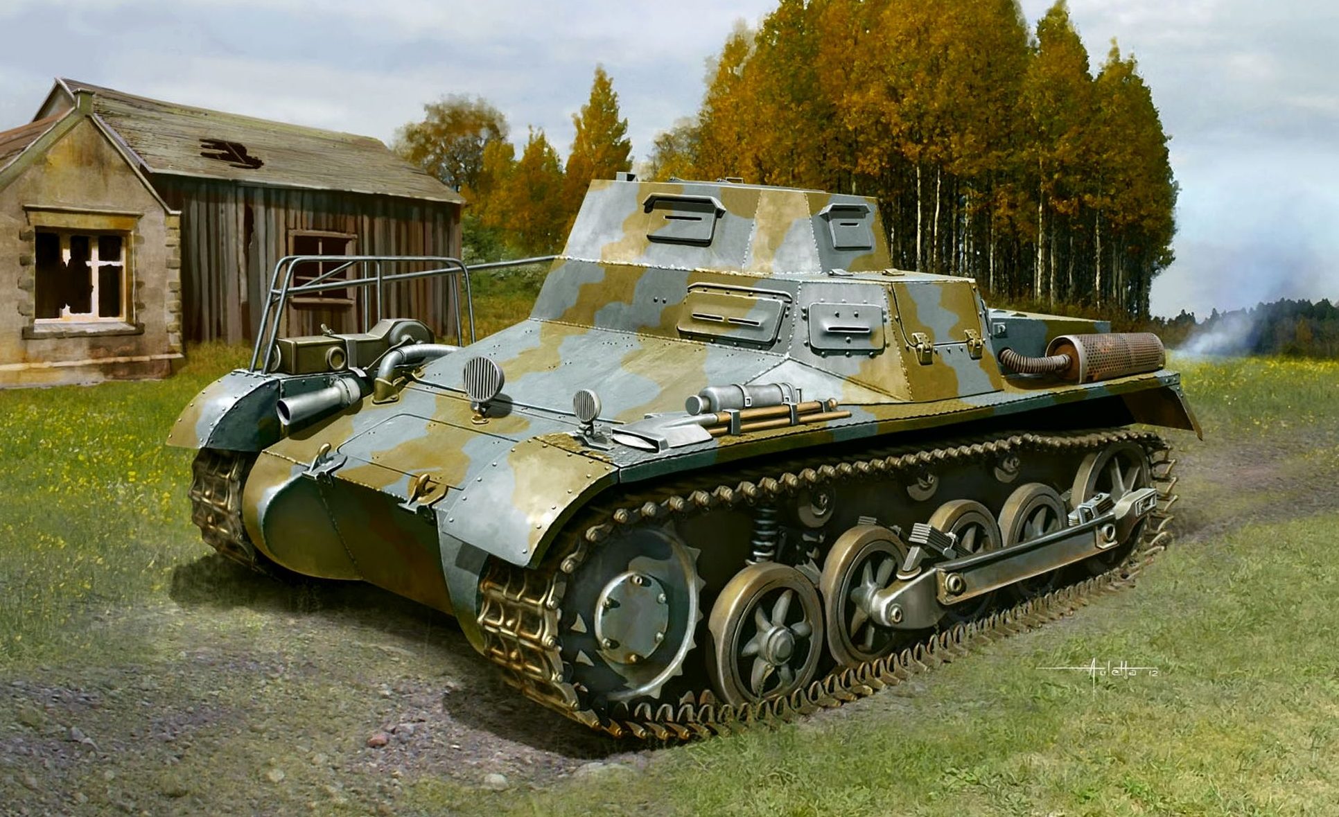 Auletta Vincenzo. Танк Panzer I Ausf. A.